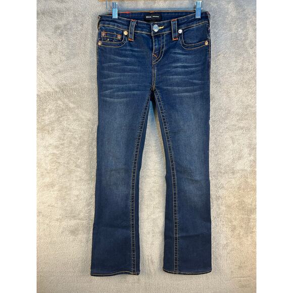 True Religion Becca Bootcut Jeans Size 26 Mid Rise Stretchy Horseshoes Western - Picture 3 of 8